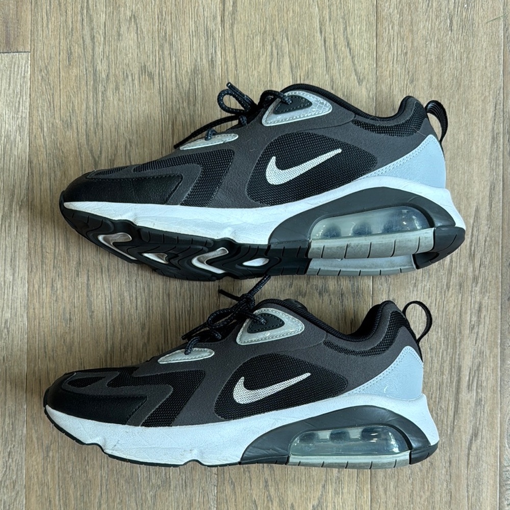 Nike Air Max 200 Winter Anthracite Black Metallic Silver Men's 9 - Picture 2 of 7